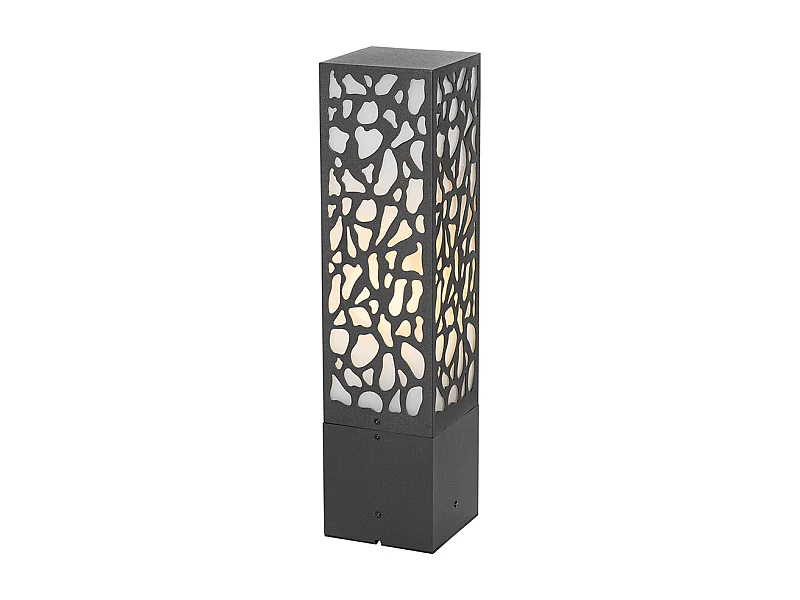 Borne extérieure moderne noire 40 cm IP44 - Nicole