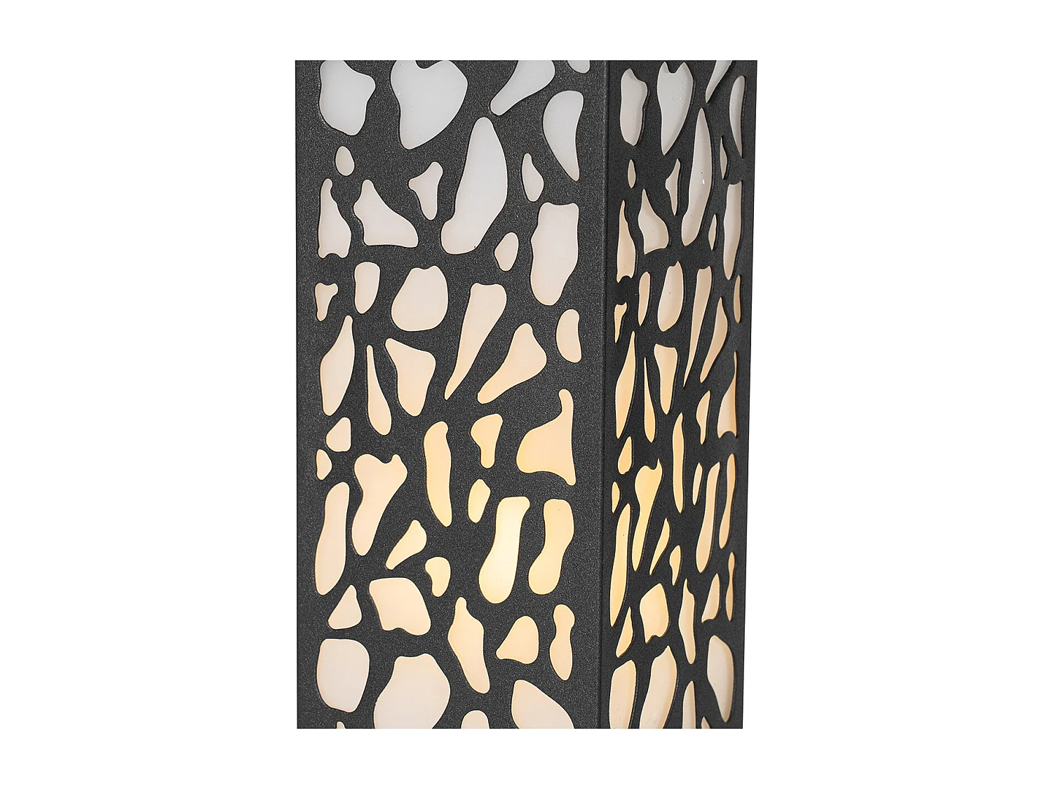 Borne extérieure moderne noire 40 cm IP44 - Nicole