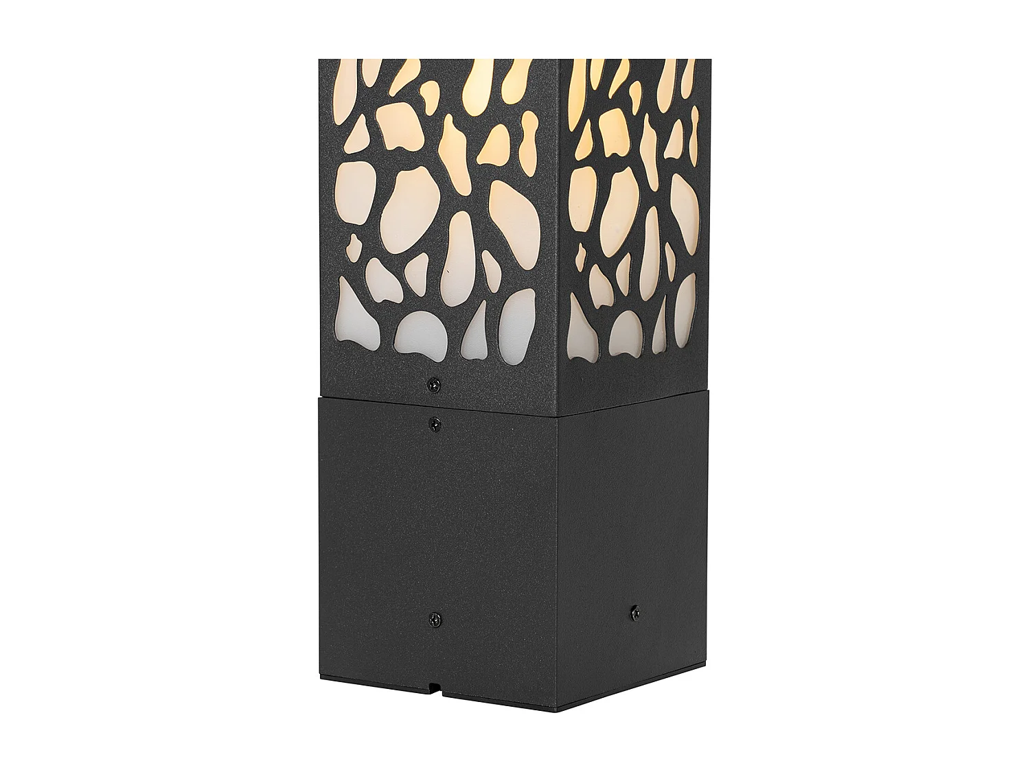 Borne extérieure moderne noire 40 cm IP44 - Nicole