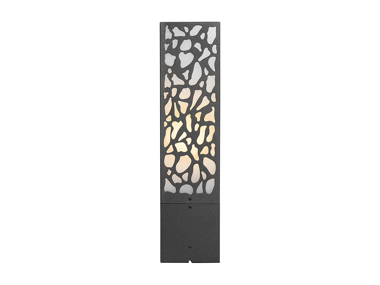 Borne extérieure moderne noire 40 cm IP44 - Nicole