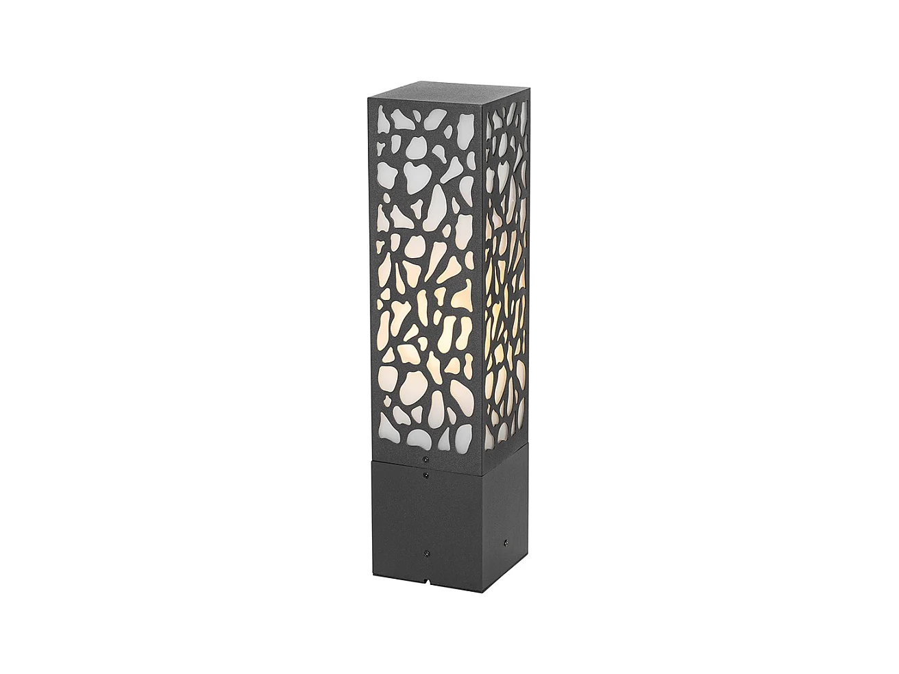 Borne extérieure moderne noire 40 cm IP44 - Nicole