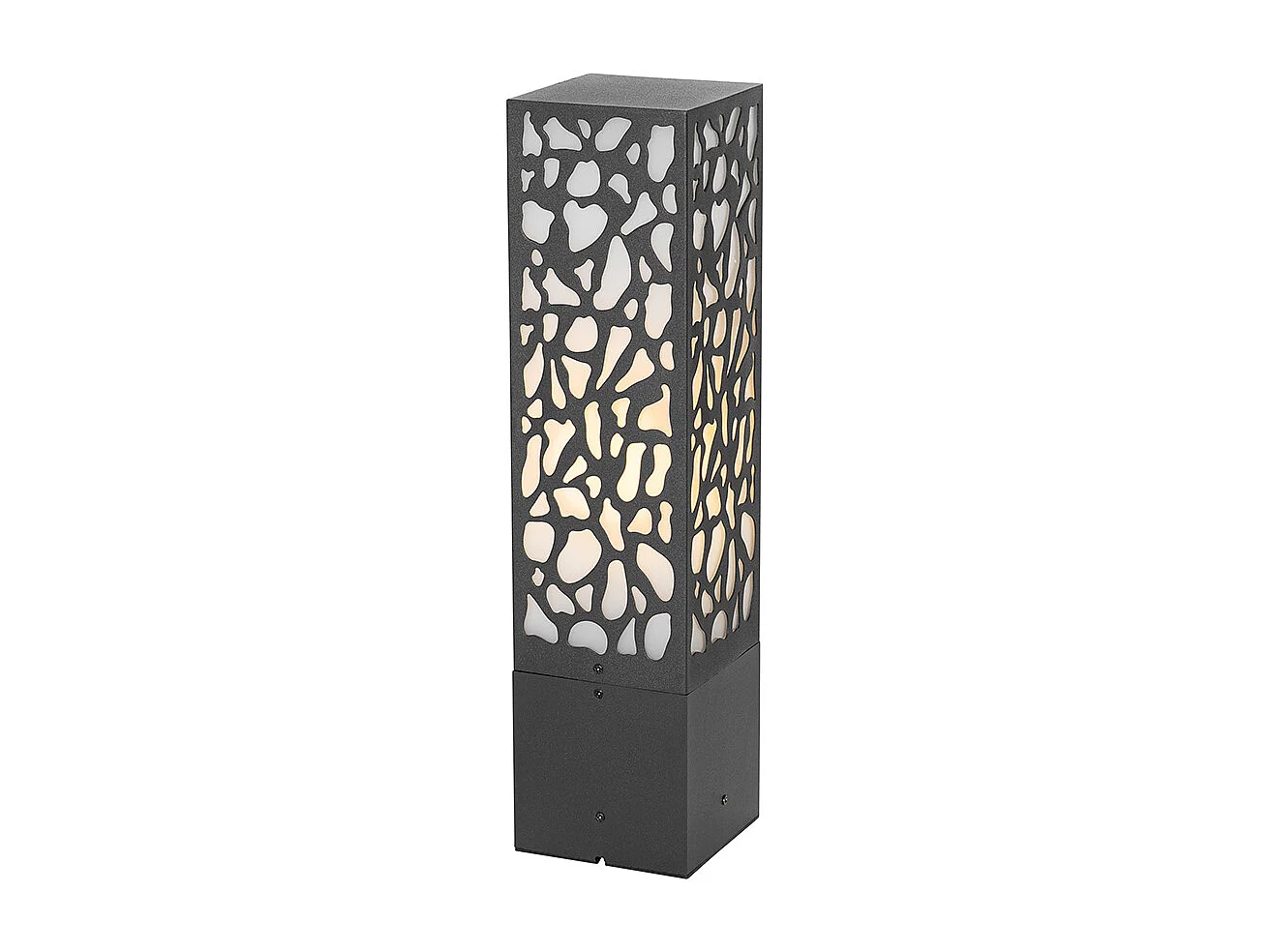 Borne d'extérieur moderne noire 40 cm IP44 - Nicole