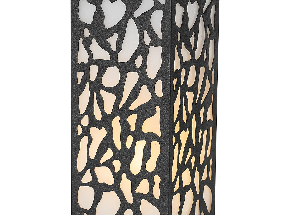 Borne d'extérieur moderne noire 40 cm IP44 - Nicole