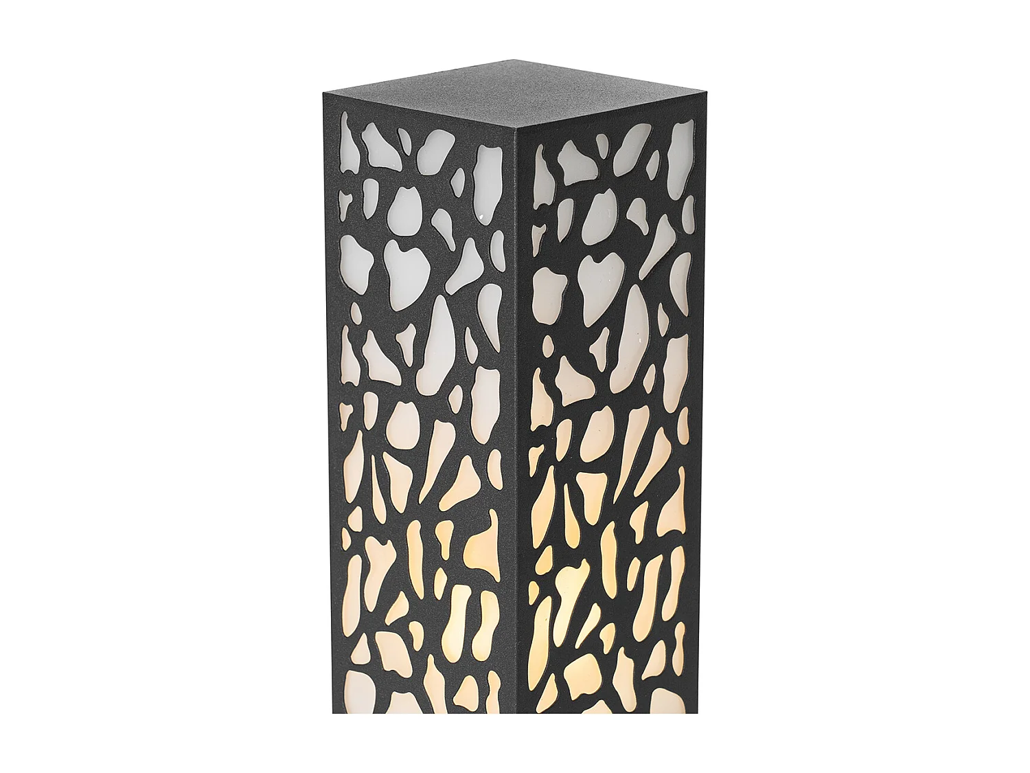 Borne d'extérieur moderne noire 40 cm IP44 - Nicole