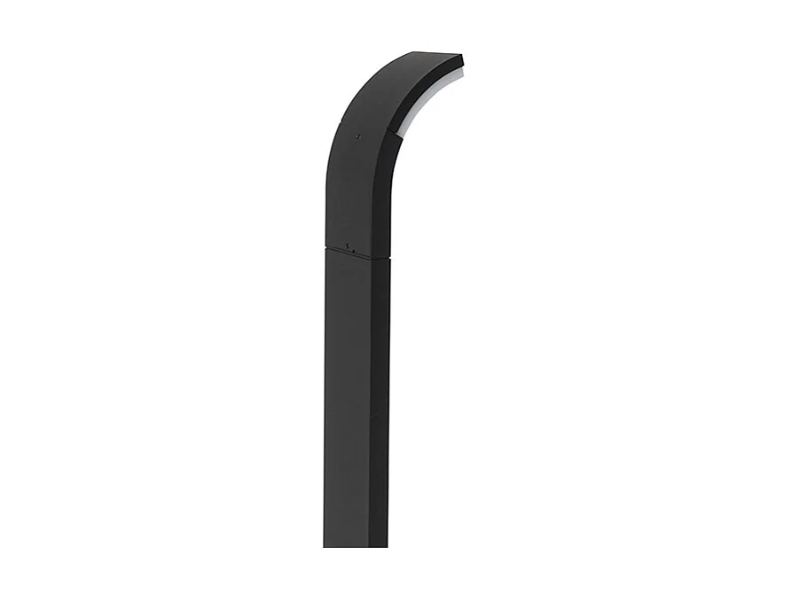 Mât d'extérieur moderne anthracite 60 cm avec LED IP54 - Litt