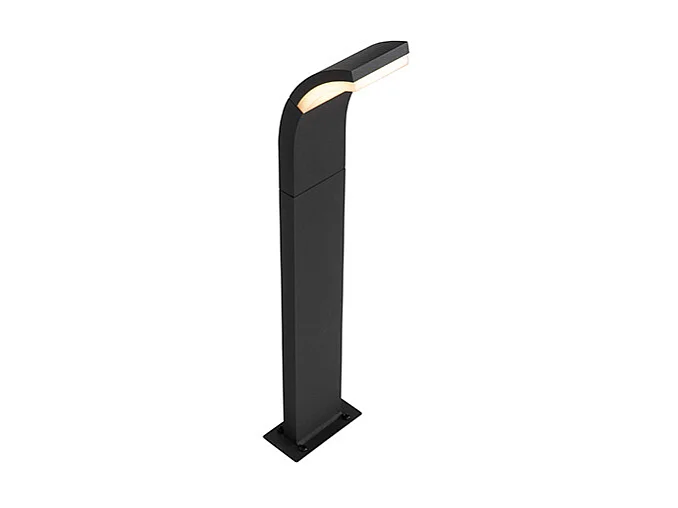 Mât d'extérieur moderne anthracite 60 cm avec LED IP54 - Litt