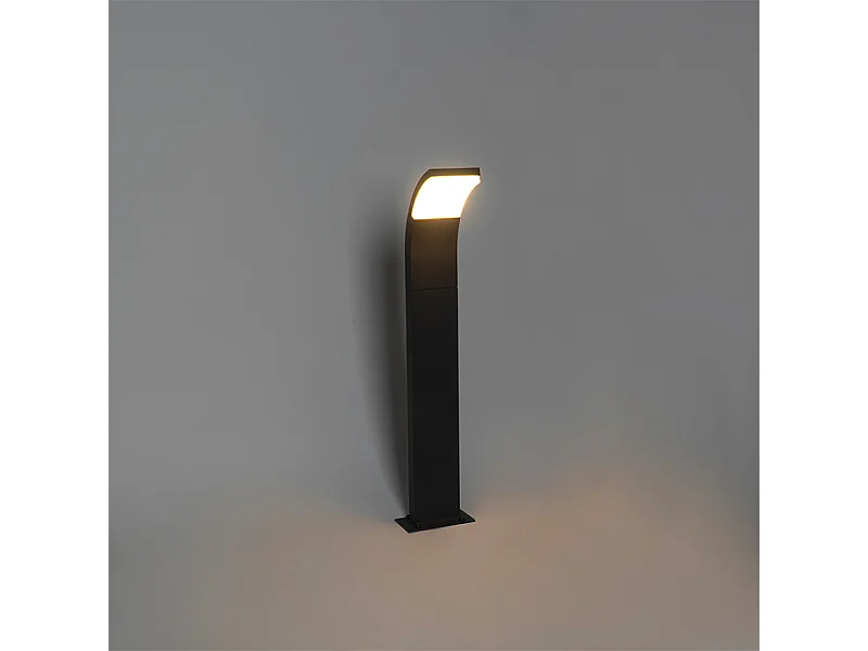 Mât d'extérieur moderne anthracite 60 cm avec LED IP54 - Litt