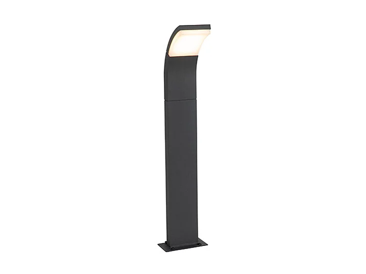 Mât d'extérieur moderne anthracite 60 cm avec LED IP54 - Litt