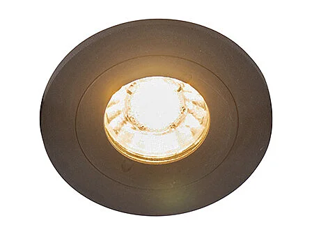 Spot encastré moderne noir rond IP44 - Xena