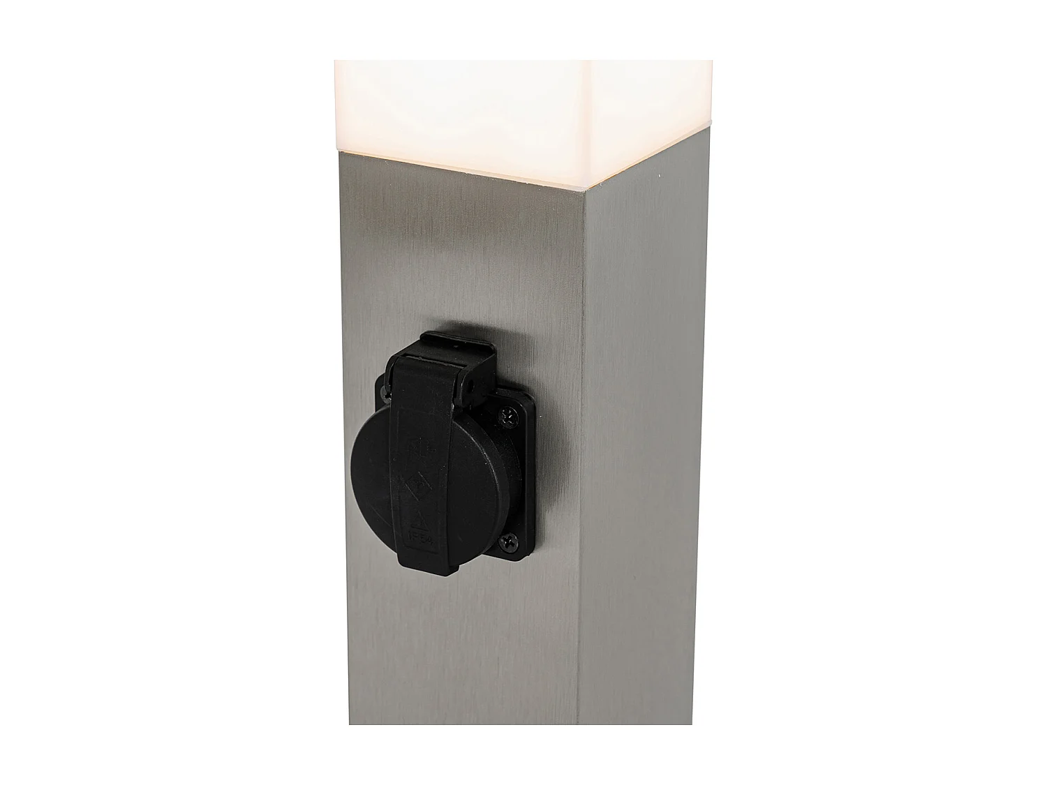 Lampe d'extérieur moderne 45 cm en acier avec prise IP44 - Malios