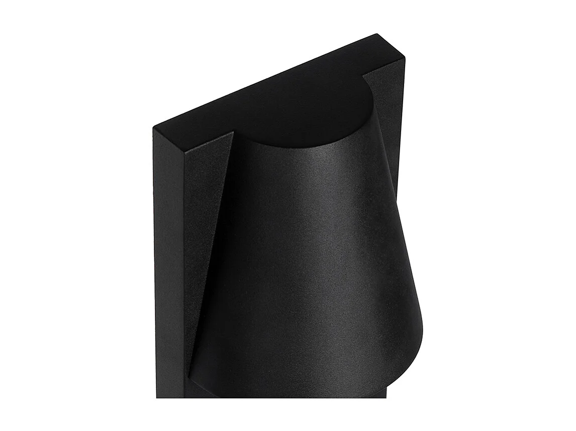 Lampe d'extérieur sur pied industrielle noire IP44 - Femke