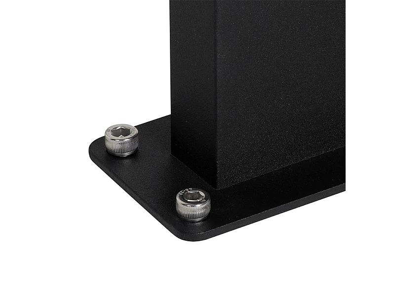 Lampadaire d'extérieur industriel noir IP44 - Femke