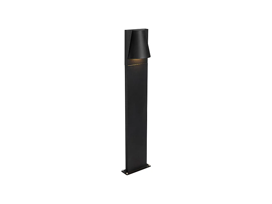 Lampe d'extérieur sur pied industrielle noire IP44 - Femke
