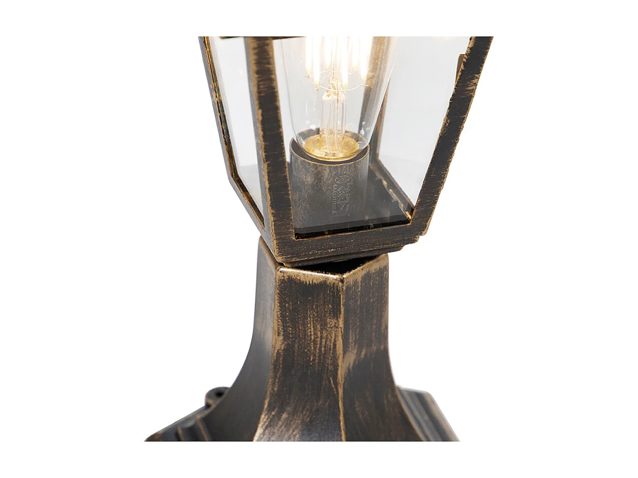 Borne d'extérieur classique dorée 44 cm IP44 - Capital