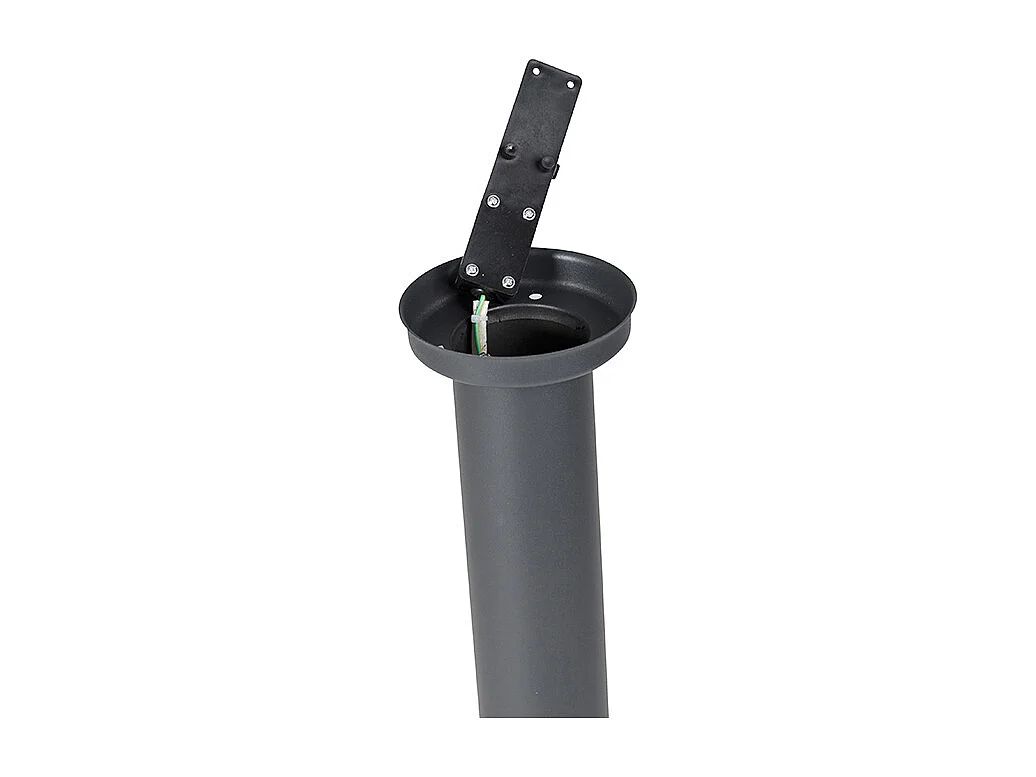 Borne d'éclairage extérieure gris anthracite 80 cm IP44 opale - Rox