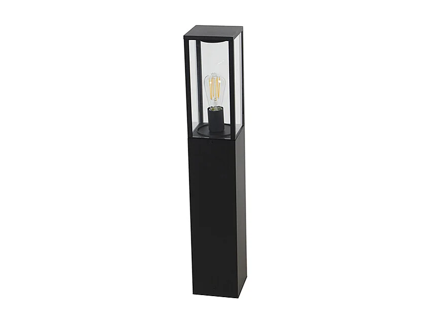 Lampadaire d'extérieur industriel noir 80 cm IP44 - Charlois
