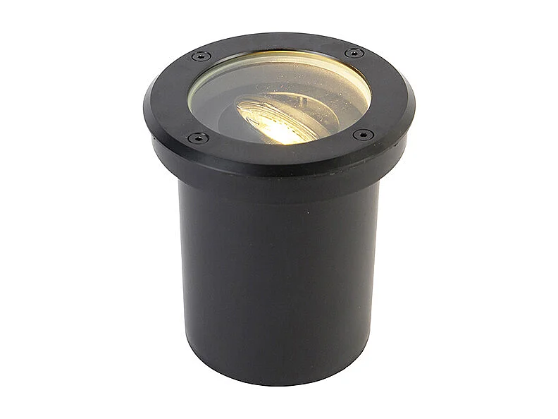 Spot de sol extérieur moderne noir orientable IP65 - Delux