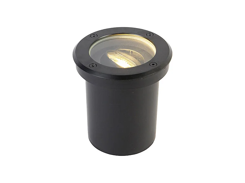 Spot de sol extérieur moderne noir orientable IP65 - Delux