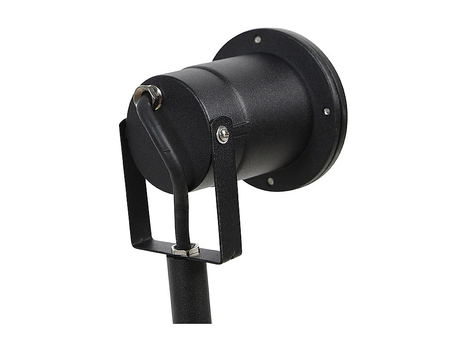 Spike spot noir 40 cm avec câble et fiche IP44 - Basic