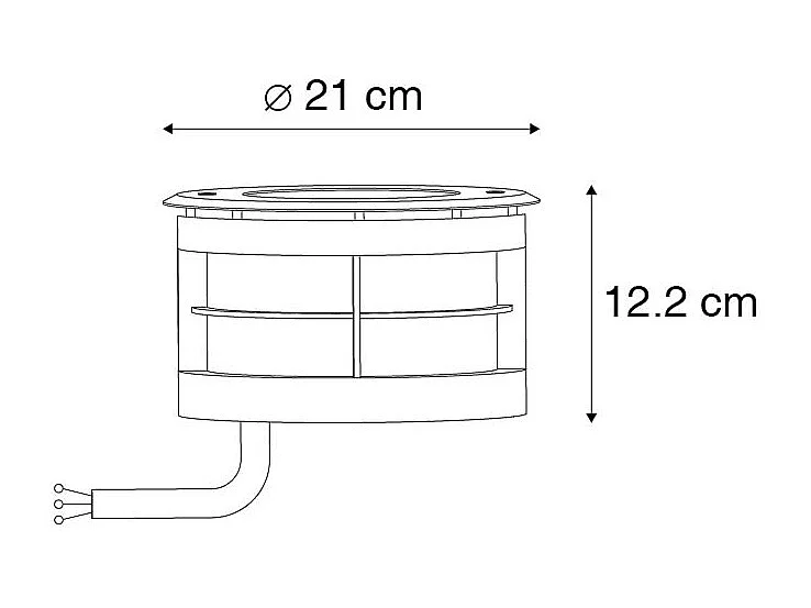 Spot de sol moderne en aluminium avec LED IP65 - Bridge