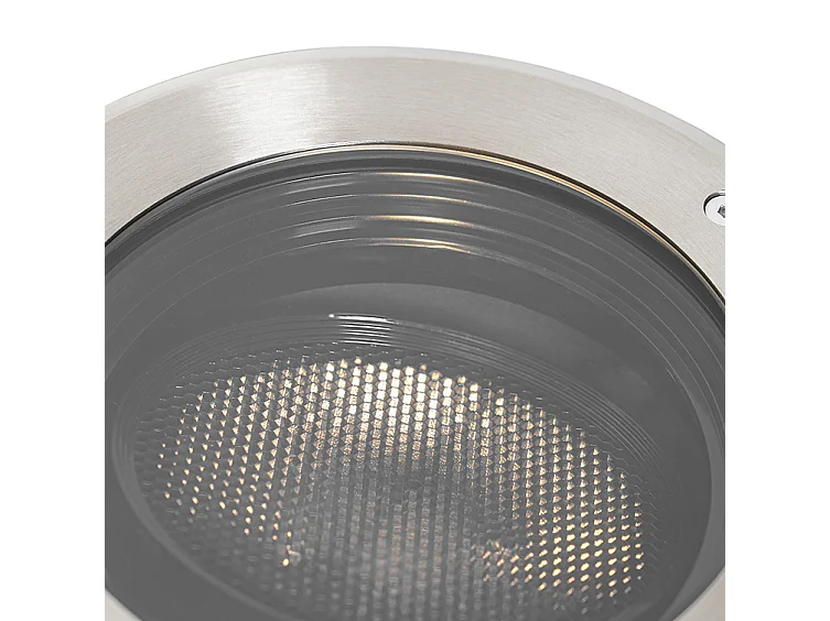 Ensemble de 6 spots encastrés acier AR111 orientables IP65 - Delux Honey