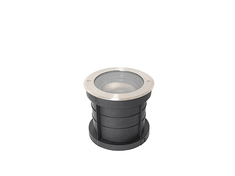 Ensemble de 6 spots encastrés acier AR111 orientables IP65 - Delux Honey