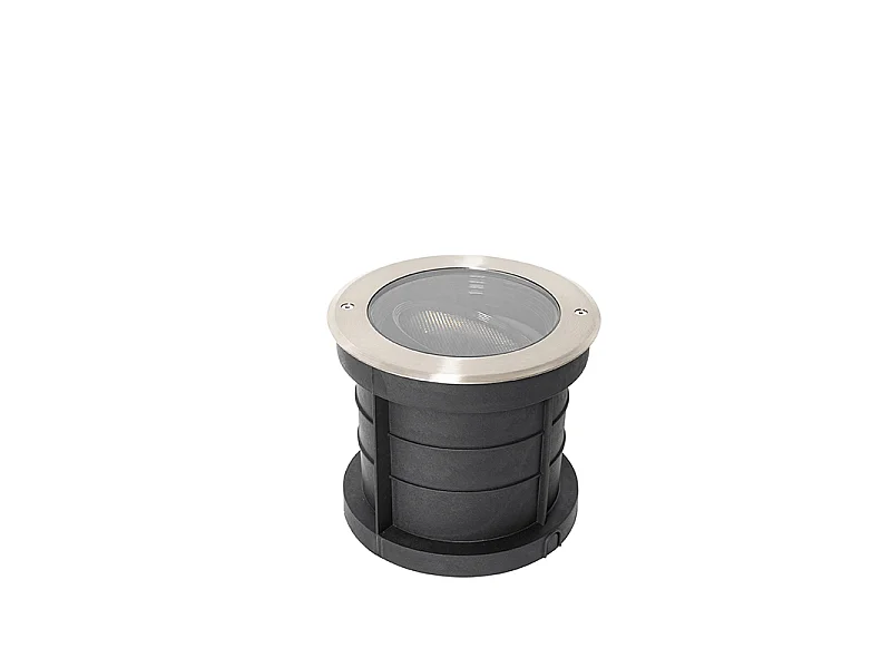 Ensemble de 6 spots encastrés acier AR111 orientables IP65 - Delux Honey