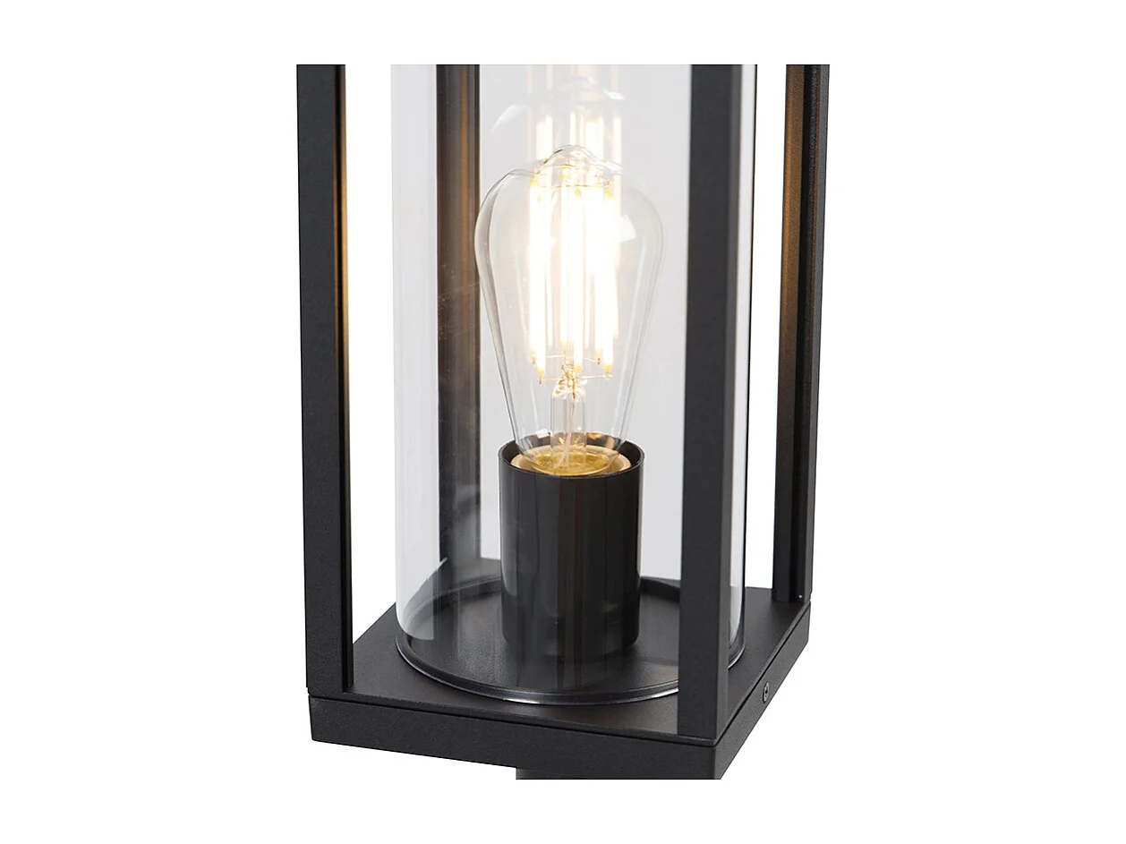 Lampadaire d'extérieur industriel noir 100 cm IP44 - Charlois
