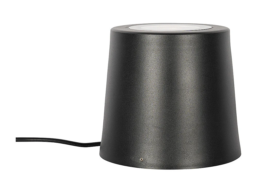 Projecteur de jardin moderne noir rond IP65 AR111 - Lennard