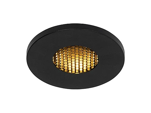 Spot encastré moderne pour salle de bain noir IP54 - Shed Honey