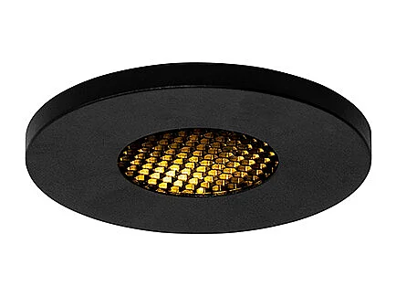 Spot encastré moderne pour salle de bain noir IP54 - Shed Honey