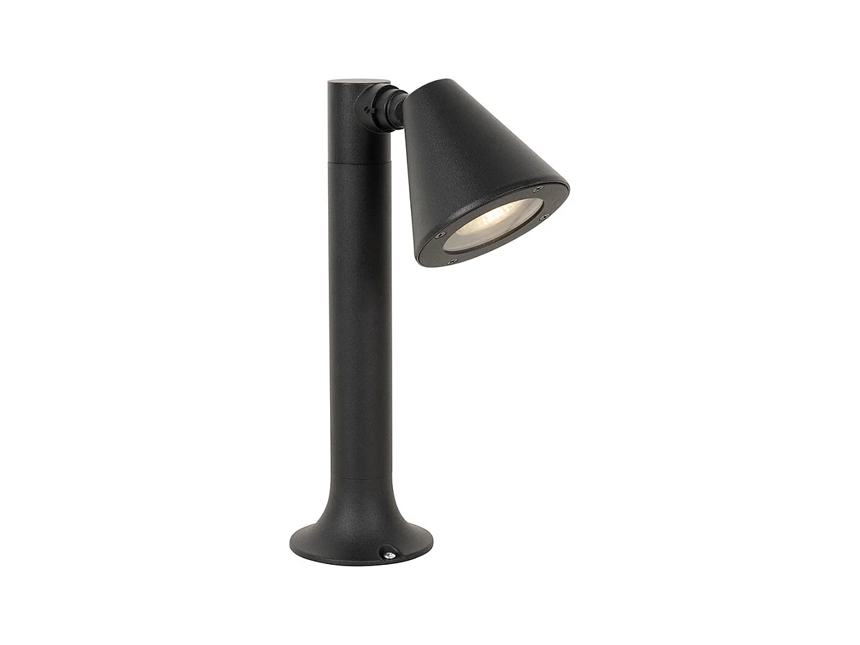 Poteau d'extérieur moderne noir 30 cm IP44 orientable - Ciara