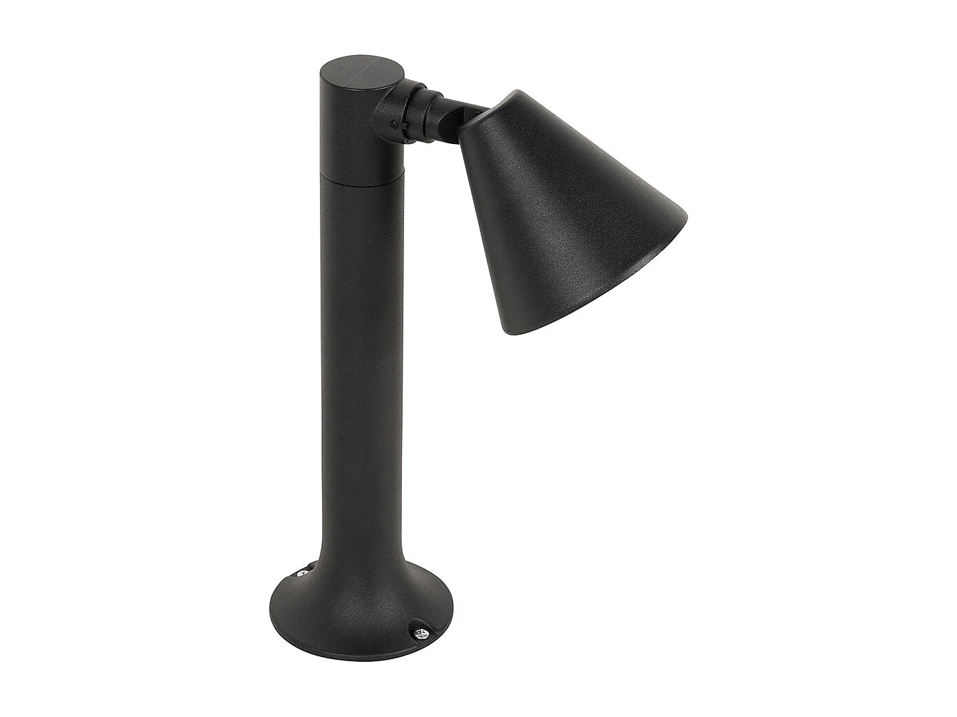 Borne d'extérieur moderne noire 30 cm IP44 orientable - Ciara