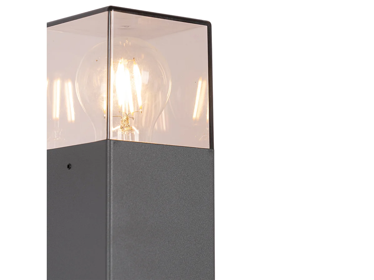 Lampe d'extérieur 70 cm anthracite avec piquet de terre et manchon de câble - Denmark