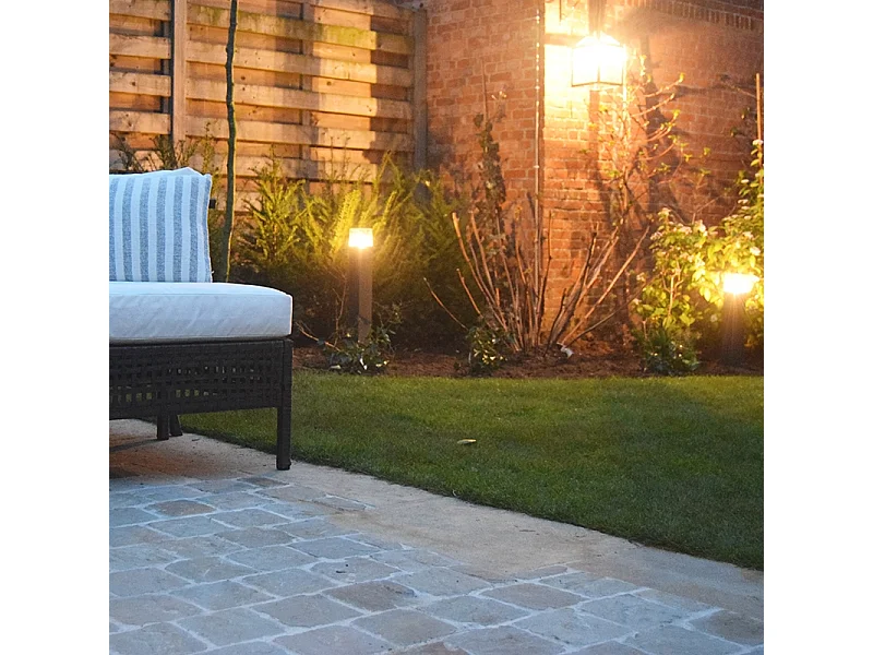 Lampe d'extérieur 70 cm anthracite avec piquet de terre et manchon de câble - Denmark