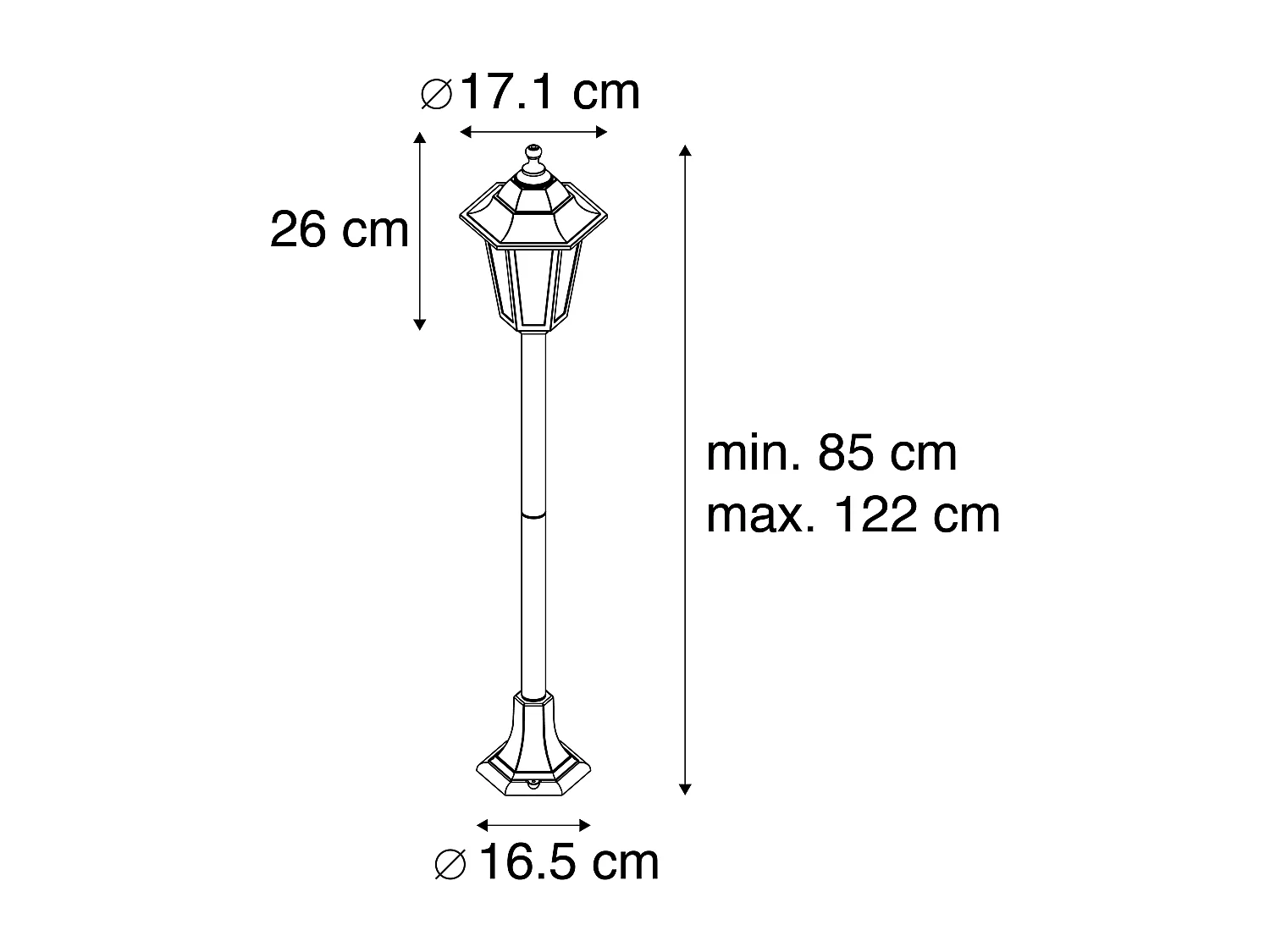 Lanterne classique or antique - New Haven