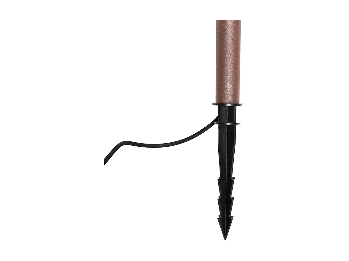 Spot à pointes moderne brun rouille avec LED IP54 - Skyf