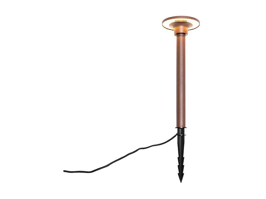 Spot à pointes moderne brun rouille avec LED IP54 - Skyf