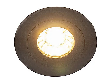 Spot encastrable intelligent moderne noir rond avec WiFi GU10 IP54 - Xena