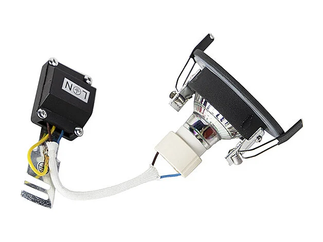 Spot encastrable intelligent moderne noir rond avec WiFi GU10 IP54 - Xena