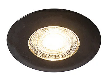 Spot encastré noir avec LED à 3 niveaux de gradation - Ulo