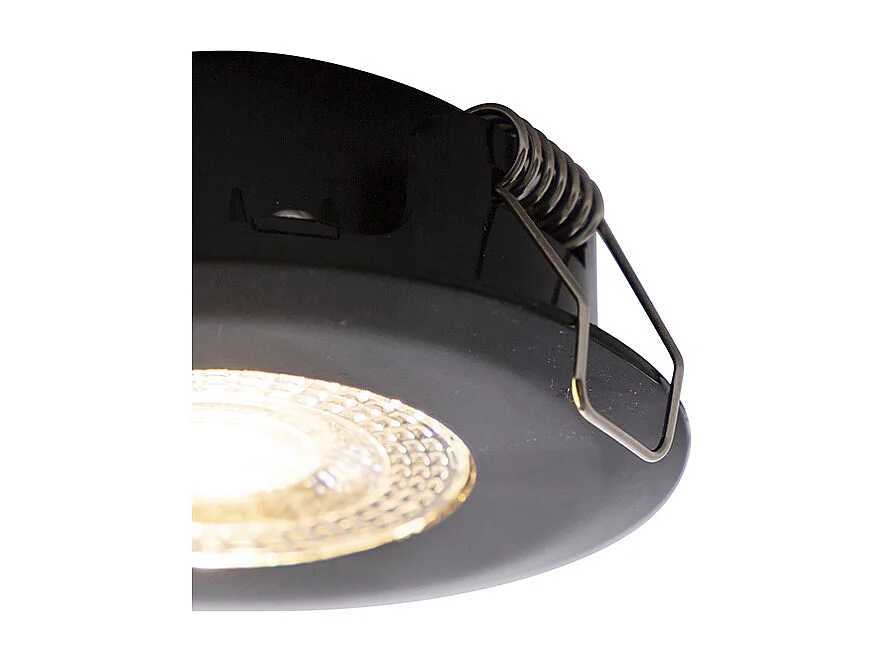 Spot encastré noir avec LED à 3 niveaux de gradation - Ulo