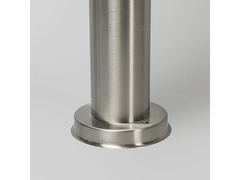Lampadaire d'extérieur moderne en acier inoxydable 100 cm avec sphère en plastique IP44 - Sfera