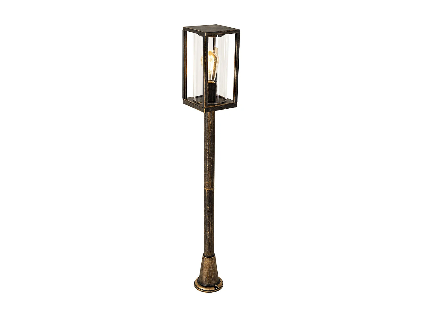 Lampe d'extérieur sur pied vintage or antique 100 cm IP44 - Charlois