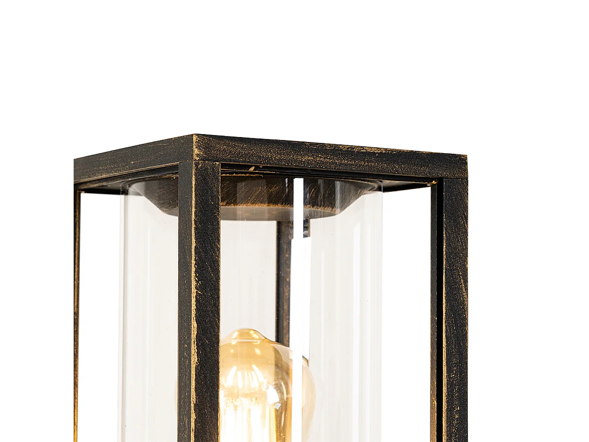 Lampe d'extérieur sur pied vintage or antique 100 cm IP44 - Charlois