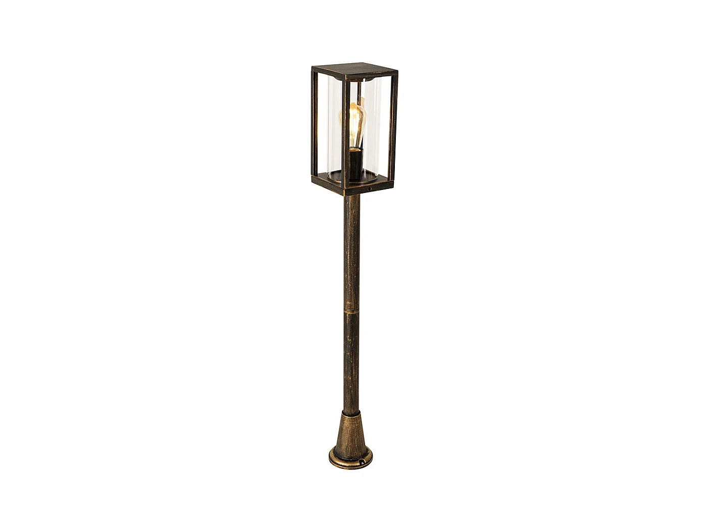 Lampe d'extérieur sur pied vintage or antique 100 cm IP44 - Charlois