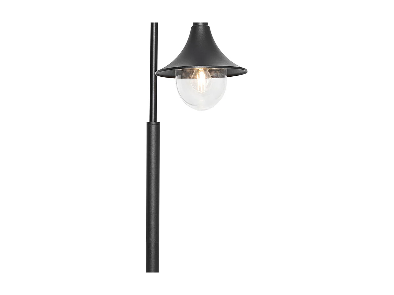 Lanterne d'extérieur classique noire 125 cm IP44 - Daphne
