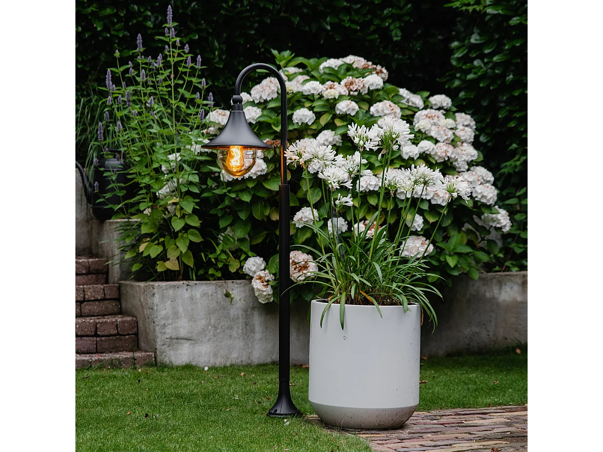 Lanterne d'extérieur classique noire 125 cm IP44 - Daphne