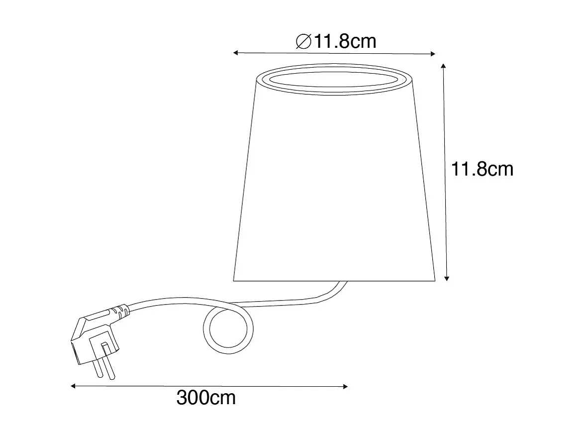 Spot de jardin moderne noir rond IP65 - Lennard