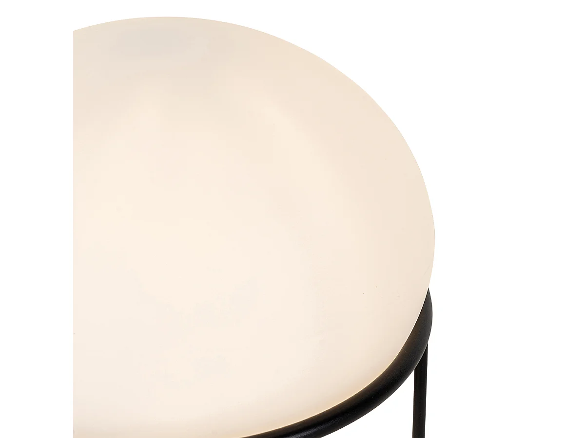 Lampe de table design d'extérieur noire - Jannie